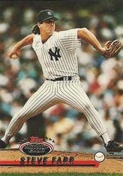 1993 Stadium Club Base Set Steve Farr #176 card