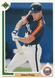 1991 Upper Deck Base Set Steve Finley #794 card