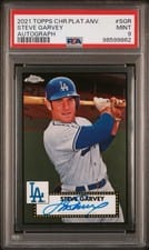 2021 Topps Chrome Platinum Anniversary Autographs Steve Garvey #PA-SGR card