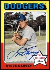 2024 Topps Heritage Real One Autograph Steve Garvey #ROASG card