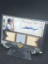 2025 Topps Museum Collection Single Player Signature Swatches Triple Relic Autographs Steve Garvey #SPTRA-SG card
