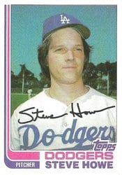 1982 Topps Base Set Steve Howe #14 card