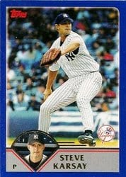 2003 Topps Base Set Steve Karsay #5 card