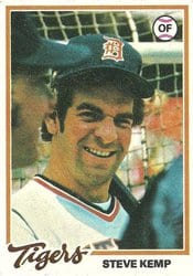 1978 Topps Base Set Steve Kemp #21 card