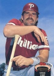 1992 Stadium Club Base Set Steve Lake #54 card