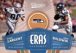 2018 Panini Classics Eras Steve Largent / Doug Baldwin #10 card