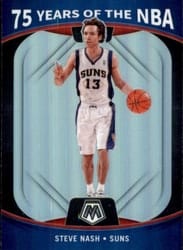 2021-22 Panini Mosaic 75 Years of the NBA Steve Nash #89 card