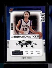 2021 Panini Contenders International Ticket Steve Nash Green Ice #10 card