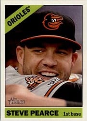 2015 Topps Heritage Base Set Steve Pearce #115 card
