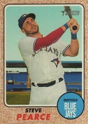 2017 Topps Heritage Base Set Steve Pearce #553 card