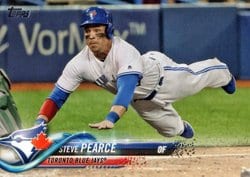 2018 Topps Base Set Steve Pearce #524 card