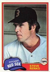 1981 Topps Base Set Steve Renko #63 card