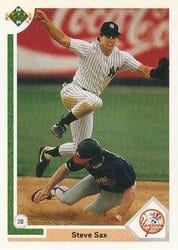 1991 Upper Deck Base Set Steve Sax #462 card