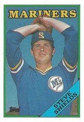 1988 Topps Base Set Steve Shields #632 card