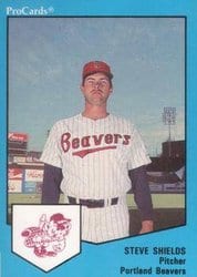1989 ProCards FutureStars AAA Base Set Steve Shields #218 card