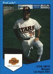 1989 ProCards FutureStars AAA Base Set Steve Smith #25 card