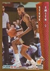 1992-93 Fleer Base Set Steve Smith #123 card