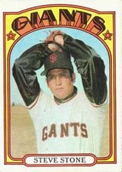 1972 Topps Base Set Steve Stone #327 card