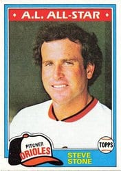 1981 Topps Base Set Steve Stone #520 card
