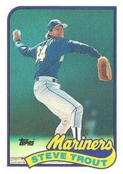 1989 Topps Base Set Steve Trout #54 card