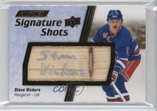 2024-25 Upper Deck Engrained Icons Signature Shots Manufactured Stick Relics Steve Vickers #SS-SV card