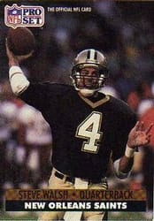 1991 Pro Set Base Set Steve Walsh #594 card