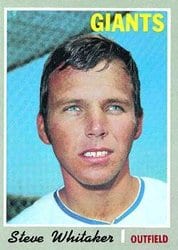 1970 Topps Base Set Steve Whitaker #496 card