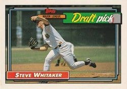 1992 Topps Base Set Steve Whitaker #369 card