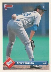 1993 Donruss Base Set Steve Wilson #34 card