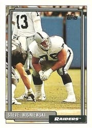 1992 Topps Base Set Steve Wisniewski #72 card