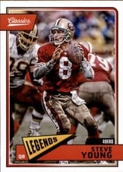 2018 Panini Classics Base Set Steve Young #182 card