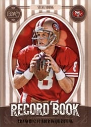 2019 Panini Legacy Record Book Steve Young #RB-SY card