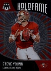 2021 Panini Mosaic HoloFame Steve Young #11 card