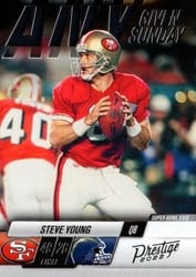 2022 Panini Prestige Any Given Sunday Steve Young #8 card