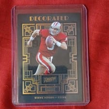 2022 Panini Prestige Decorated Steve Young #DE-11 card