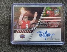 2022 Panini Spectra Champion Signatures Steve Young #CS-SY card