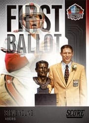2022 Score First Ballot Steve Young #FB-SY card
