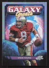 2024 Topps Chrome Cosmic Galaxy Greats Steve Young #GG-30 card