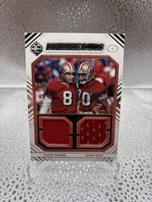 2022 Panini Limited Dynamic Duos Steve Young / Jerry Rice #DD-SF card