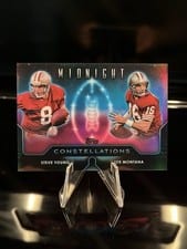 2024 Topps Midnight Constellations Steve Young / Joe Montana #C-19 card