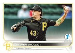 2022 Topps 1st Edition Base Set Steven Brault #307 card