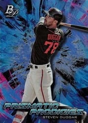 2018 Bowman Platinum Prismatic Prodigies Steven Duggar #PPP-33 card