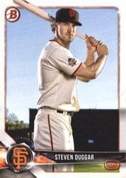2018 Bowman Prospects Steven Duggar #BP149 card