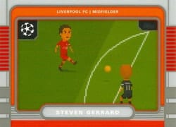 2025-26 Topps UEFA Club Competitions 8-Bit Shots Steven Gerrard #8B-4 card
