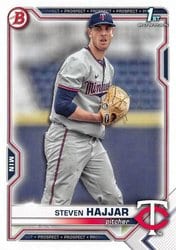 2021 Bowman Draft Base Set Steven Hajjar #BD-161 card