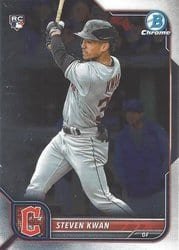 2022 Bowman Chrome Base Set Steven Kwan #39 card