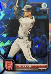2022 Bowman Chrome Sapphire Edition Base Set Steven Kwan #39 card