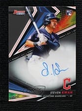 2022 Bowman's Best Best of 2022 Autographs Steven Kwan #B22-SK card