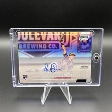 2022 Stadium Club Chrome Autographs Steven Kwan #SCCUA-SK card