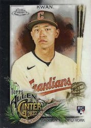 2022 Topps Allen & Ginter Chrome Base Set Steven Kwan #228 card